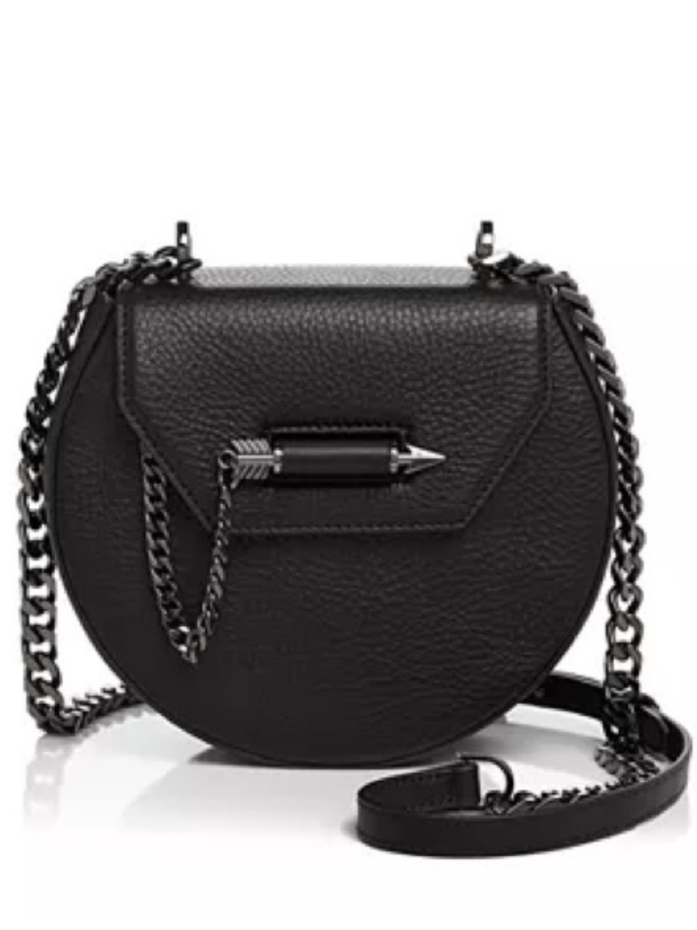 EUC MACKAGE Wilma Round Leather Saddle Bag